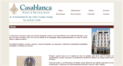 Desktop Screenshot of hotelcasablancadurango.com